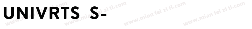 univrts S字体转换